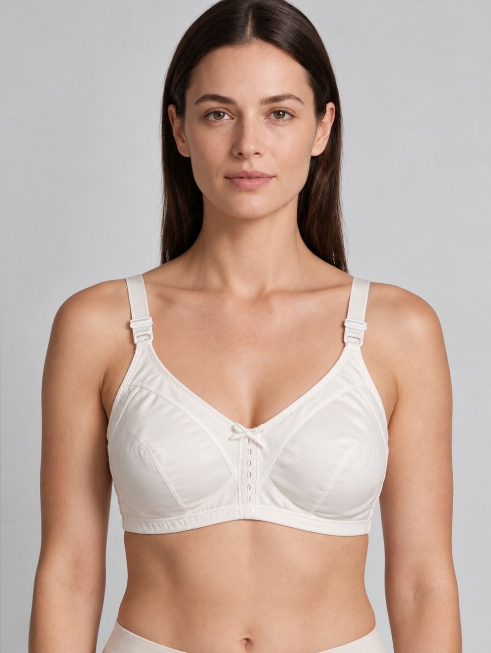 Bali 3820 Women’s Wireless Bra 40C White Soft Cup Full Coverage Comfort
